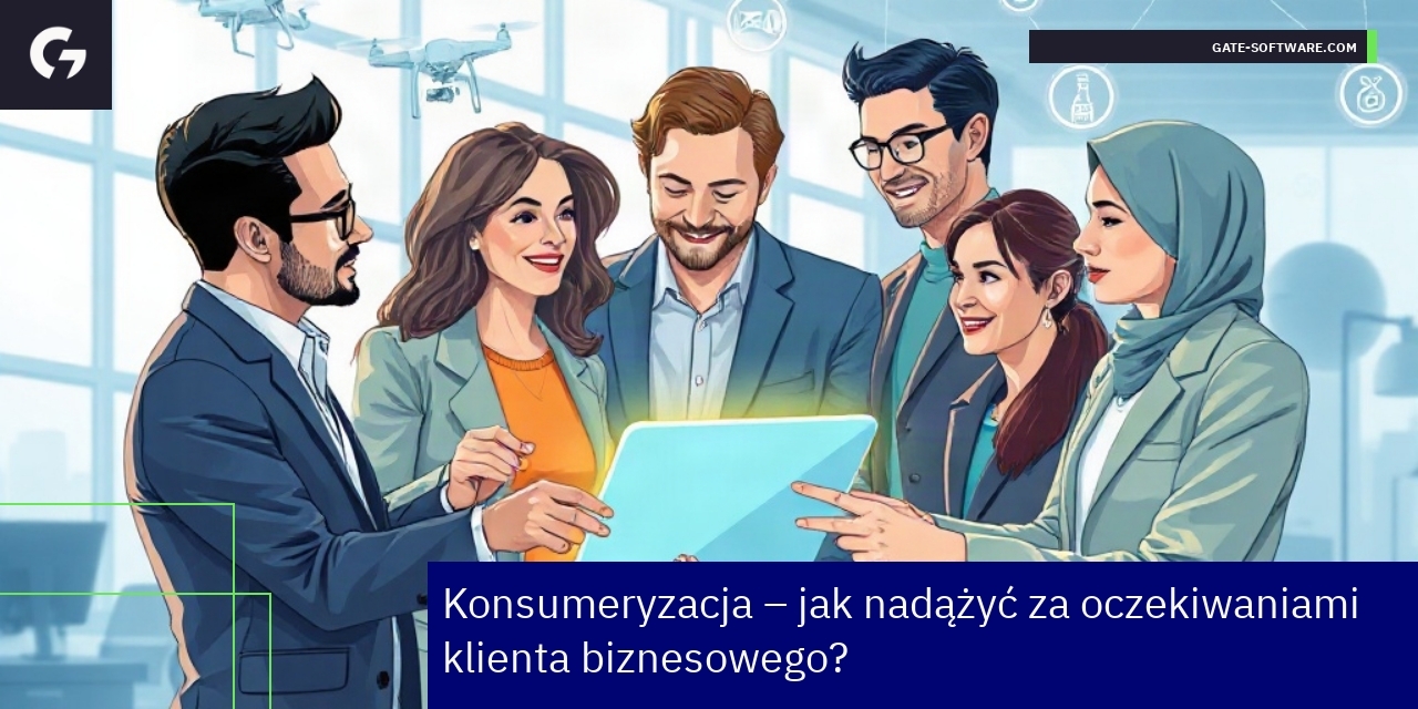 Biznesowy proces zakupowy na nowoczesnej platformie online