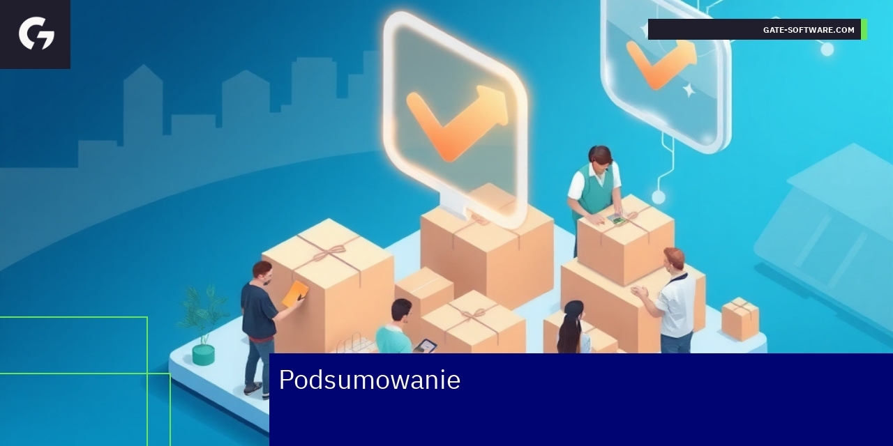 Wyświetlacz z wykresami i elementami e-commerce