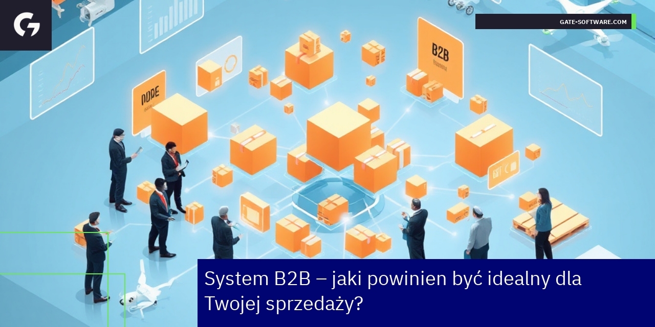 Schemat systemu B2B z platformą Magento i marketplace