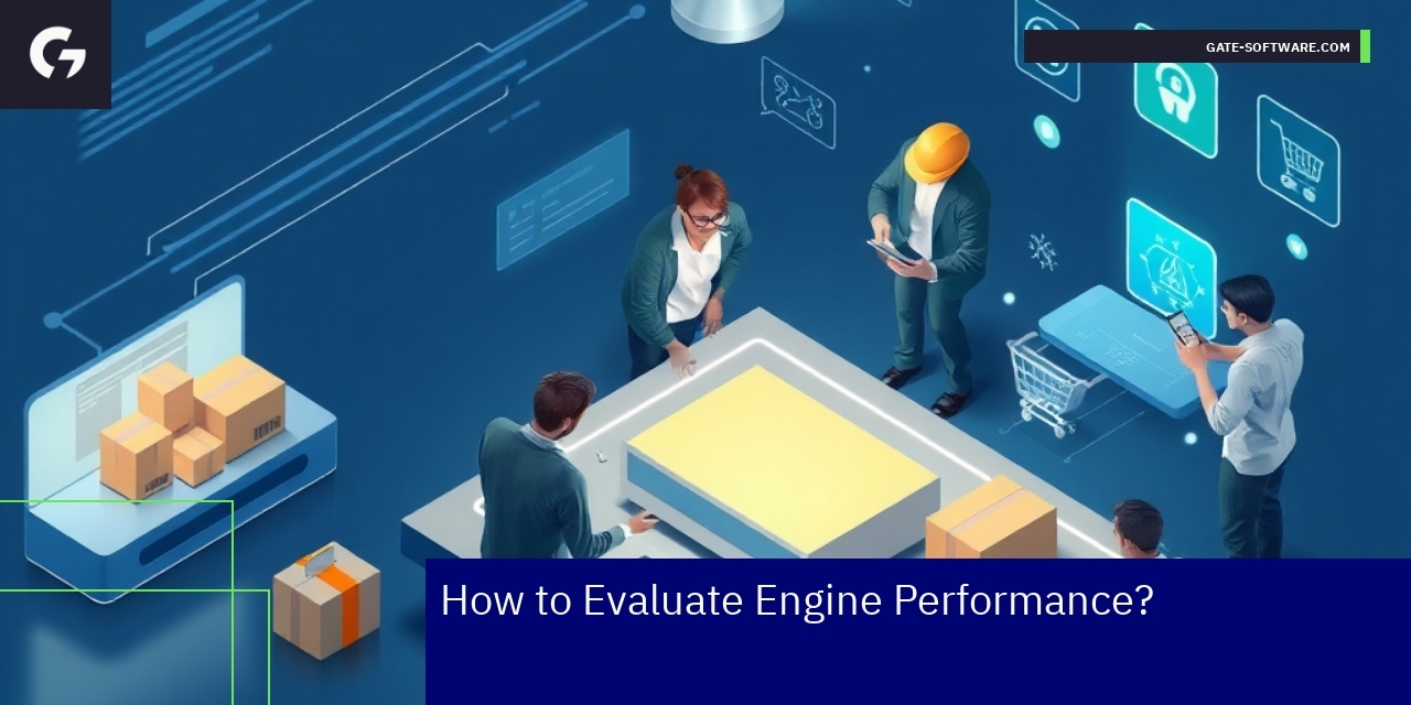 Dashboard showing engine KPIs and monitoring tools