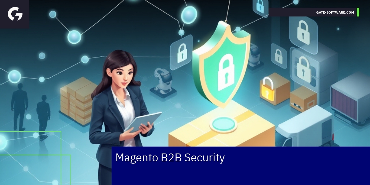Security layers protecting Magento B2B platform data