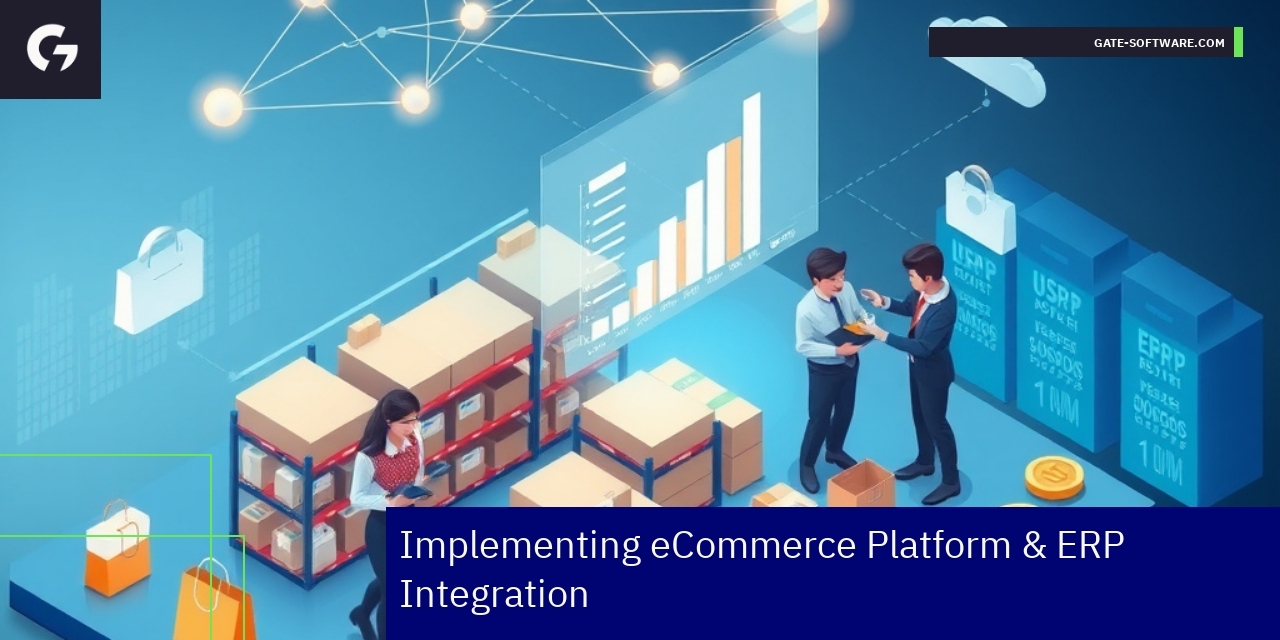Magento eCommerce and ERP Integration Overview Diagram showing Magento integration with ERP and management