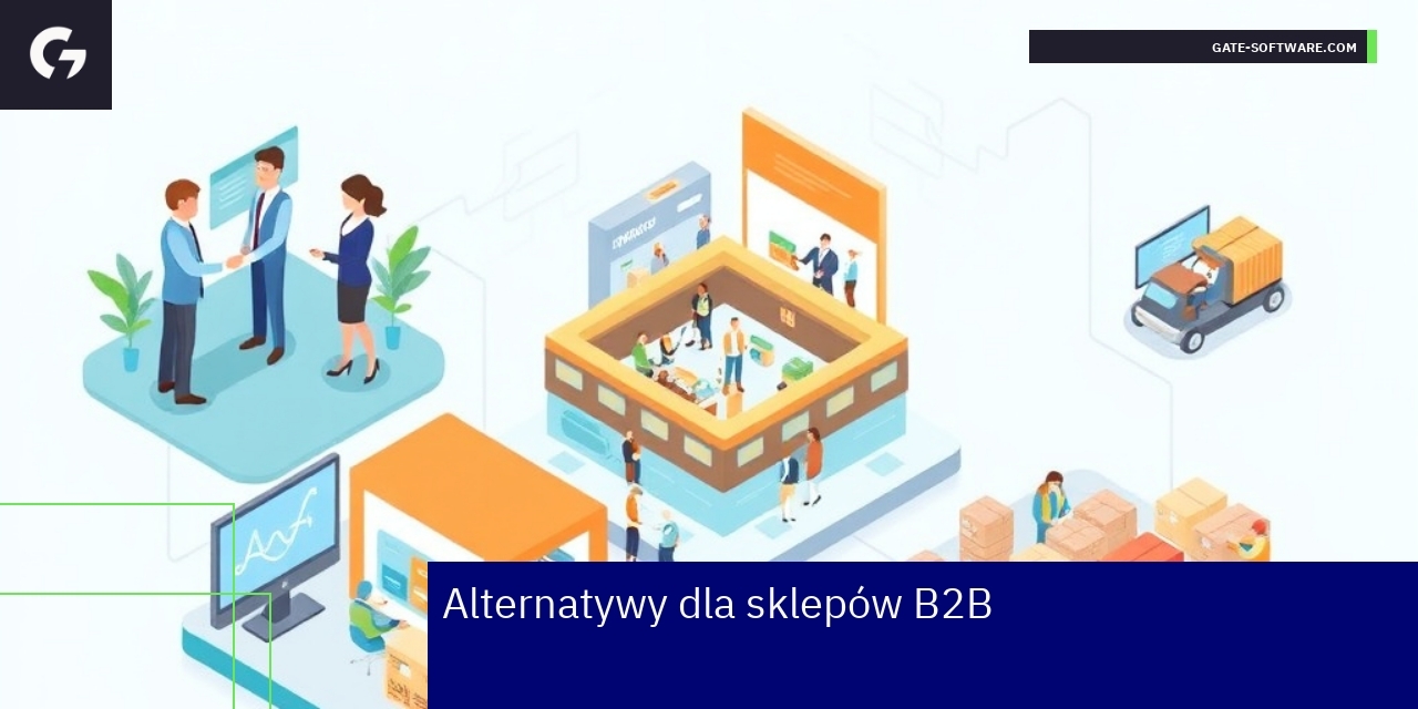 Schemat modeli sprzedaży B2B i ich integracja