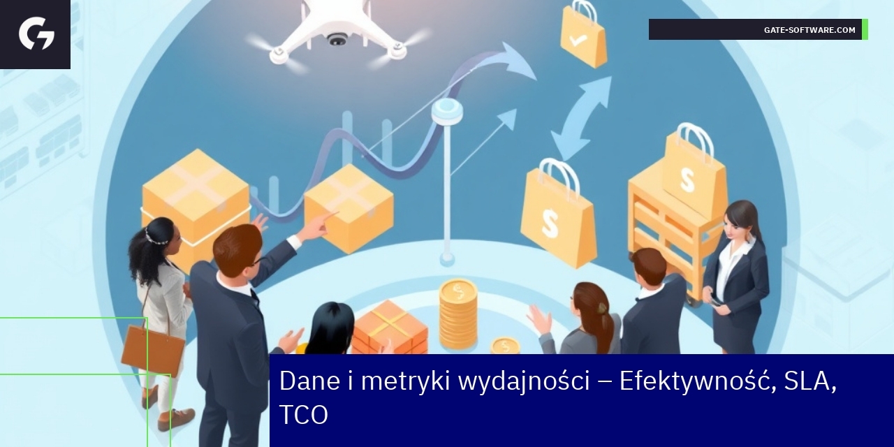 Wykresy i liczby dotyczące wydajności projektów B2B