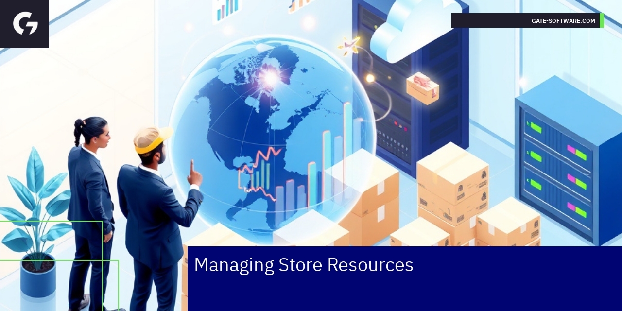 Dashboard showing store performance metrics and hosting details