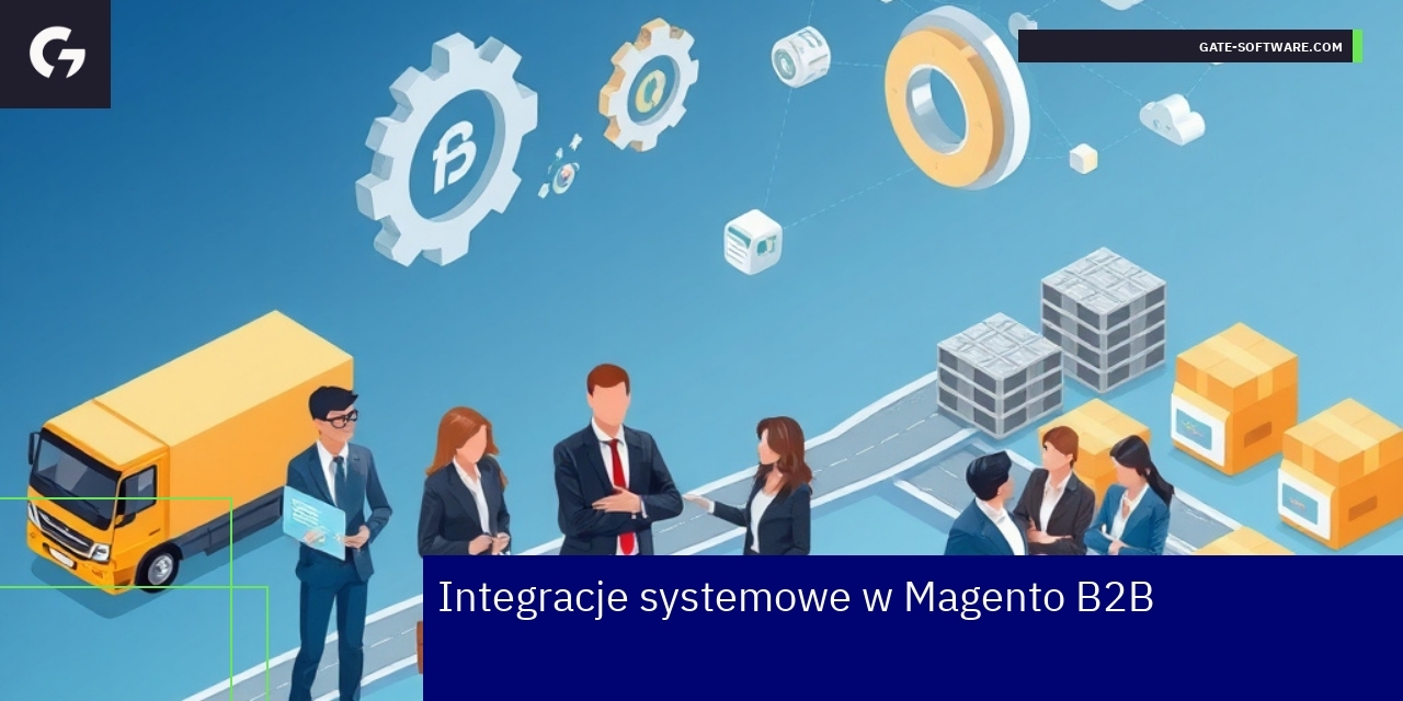 Schemat integracji Magento z systemami ERP i CRM