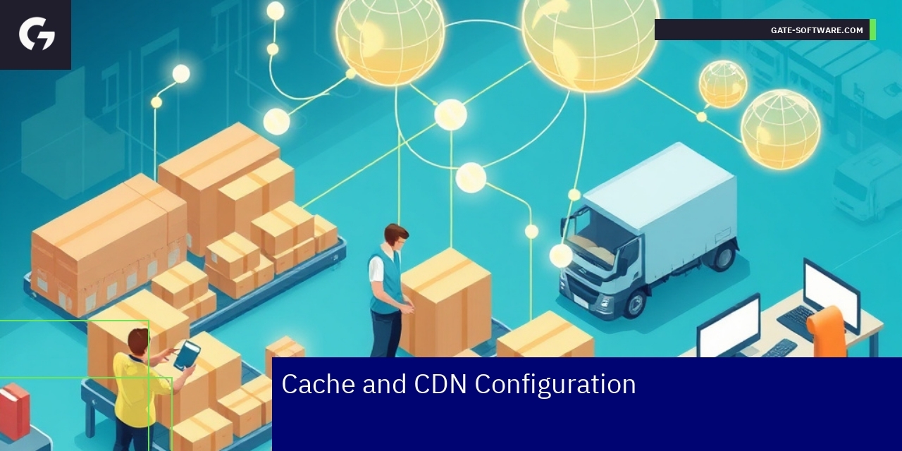 Cache and CDN Configuration for Core Web Vitals Diagram showing cache, CDN, and web performance metrics