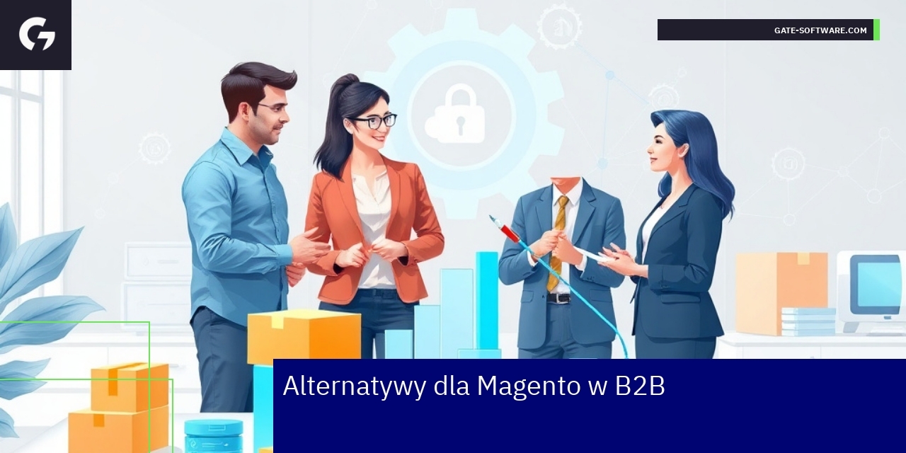 Alternatywy dla Magento w sektorze B2B Schemat platform e-commerce dla biznesu B2B