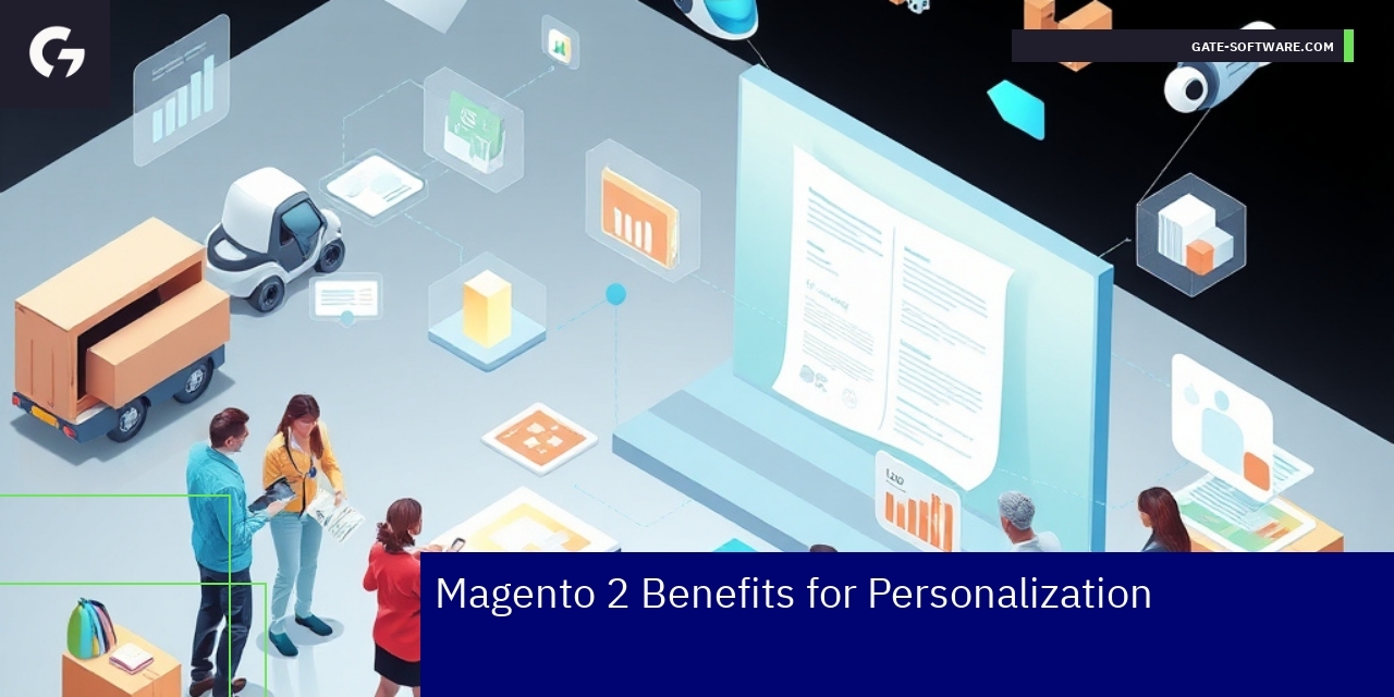 Magento 2 interface showing personalized B2B features