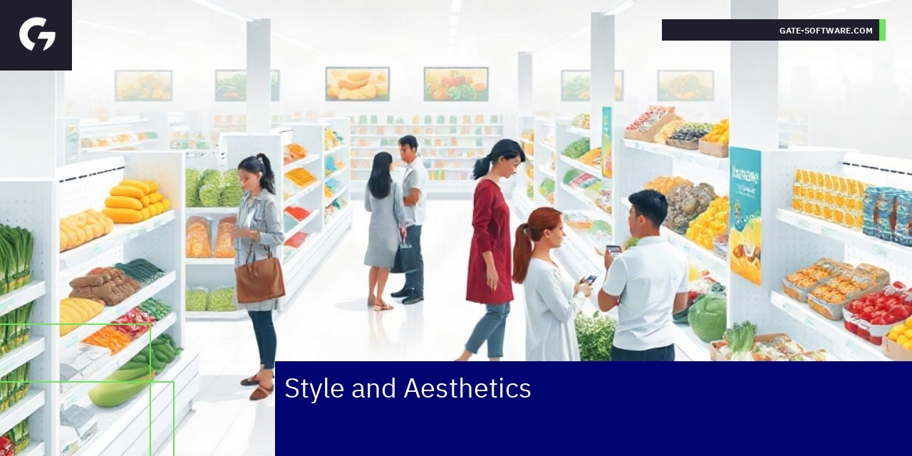 Minimalist grocery store website design with easy navigation