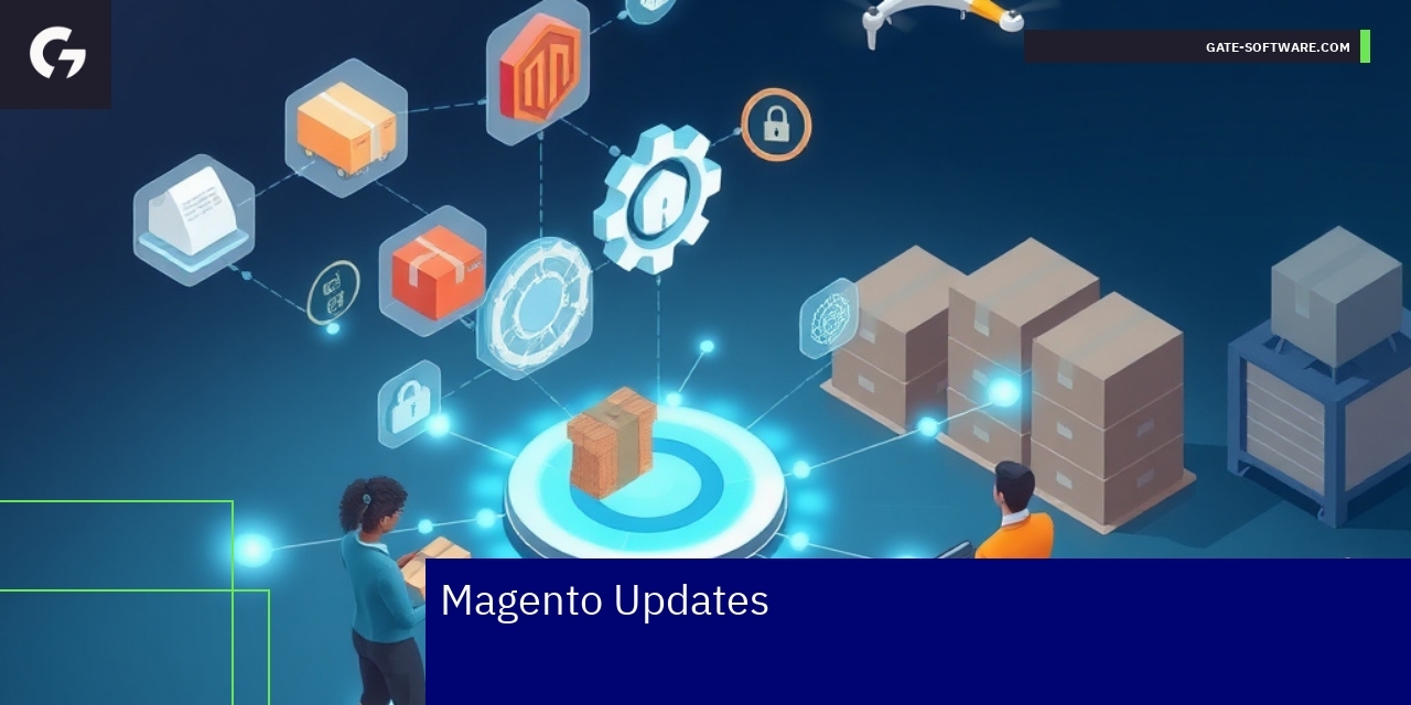 Magento update, migration, and module management illustration
