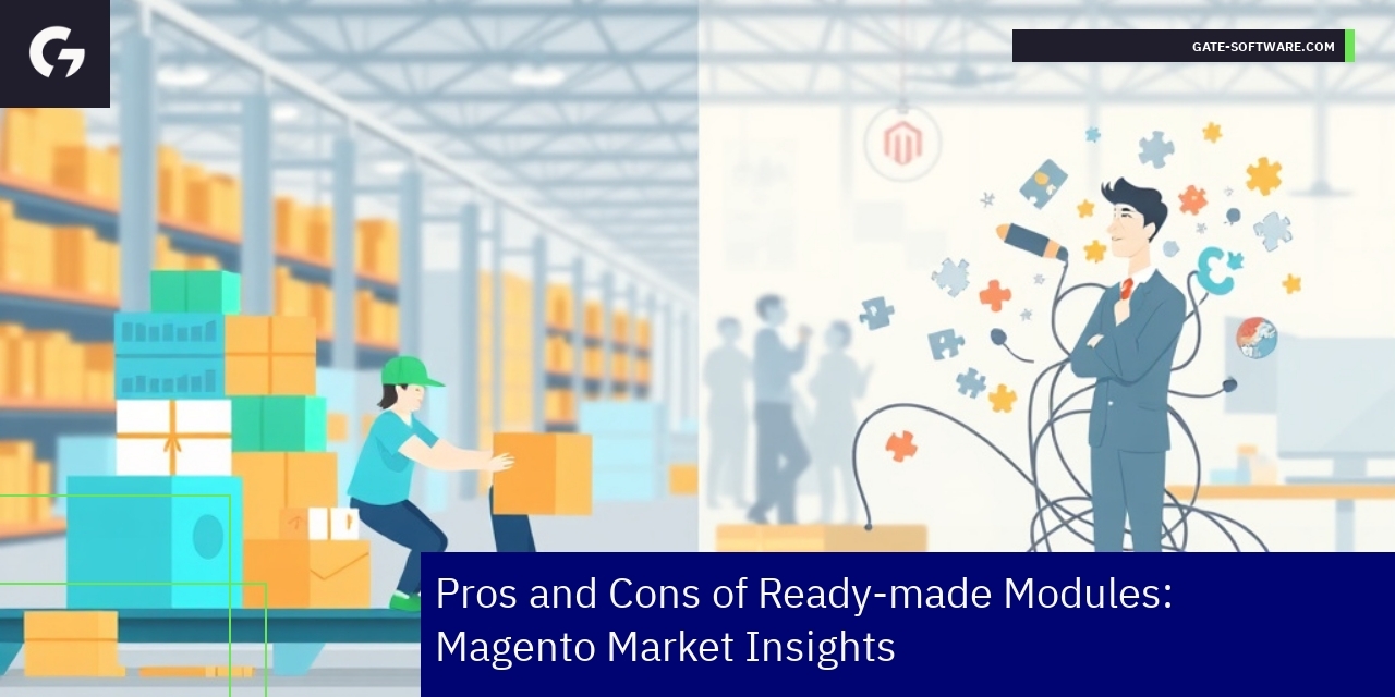 Diagram showing pros and cons of Magento modules