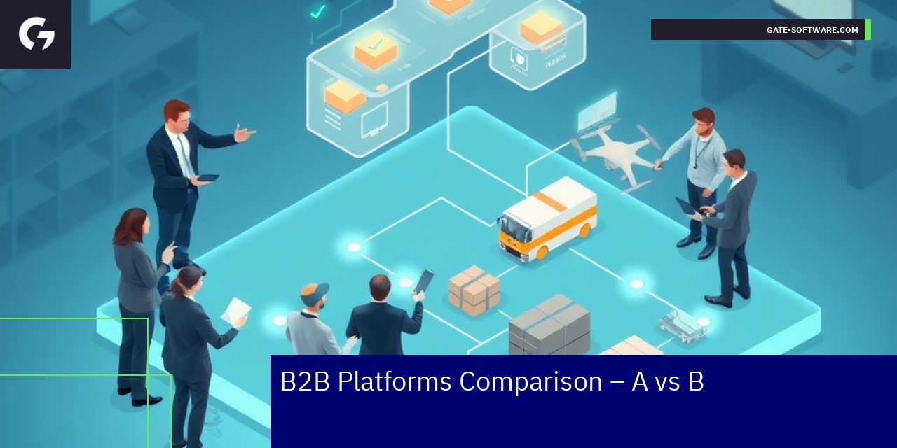 Diagram showing B2B platform features comparison