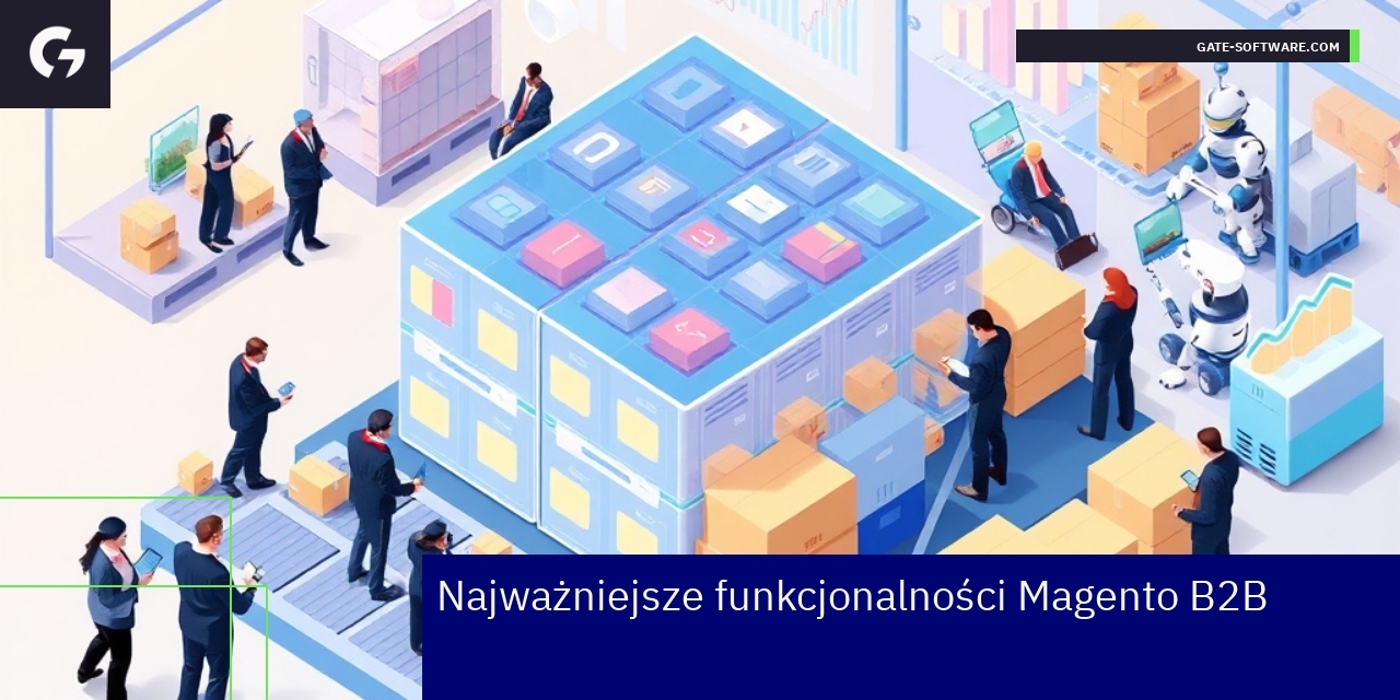Wizualizacja funkcji i innowacji platformy Magento B2B