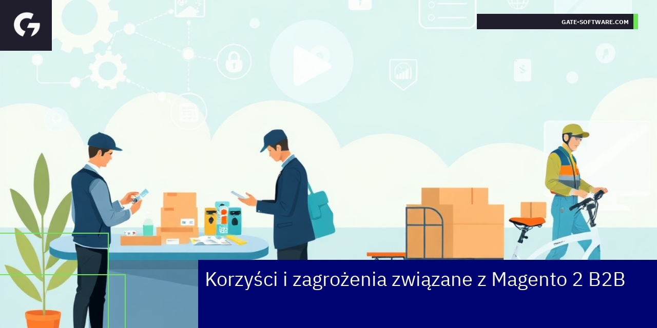 Schemat funkcji i wyzwań platformy Magento 2 B2B