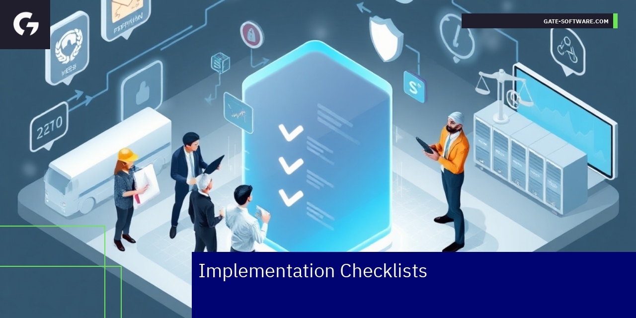 Checklist, monitoring, and platform comparison graphics