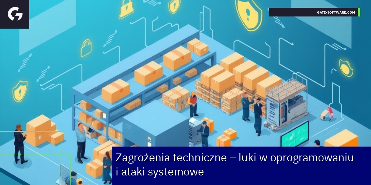 Serwer i ekran komputera z ikonami zabezpieczeń