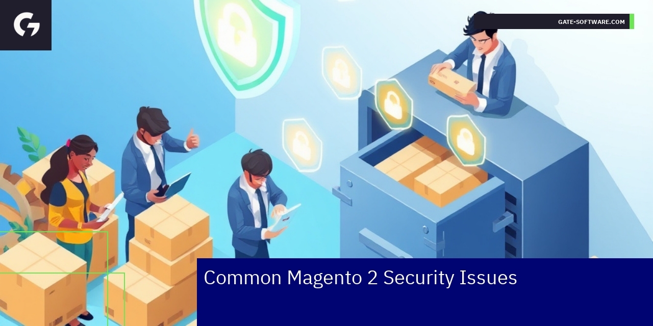 Magento 2 security icons with B2B ecommerce elements