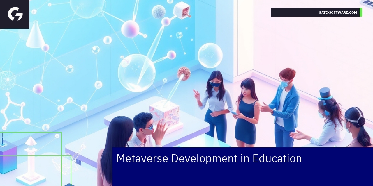 Virtual classroom with students interacting digitally