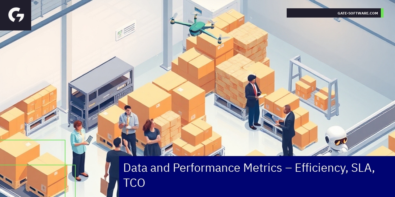 Graph showing B2B project efficiency and metrics