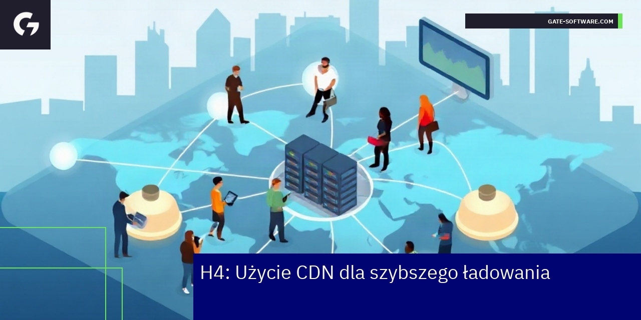 Schemat sieci CDN i szybkie ładowanie strony