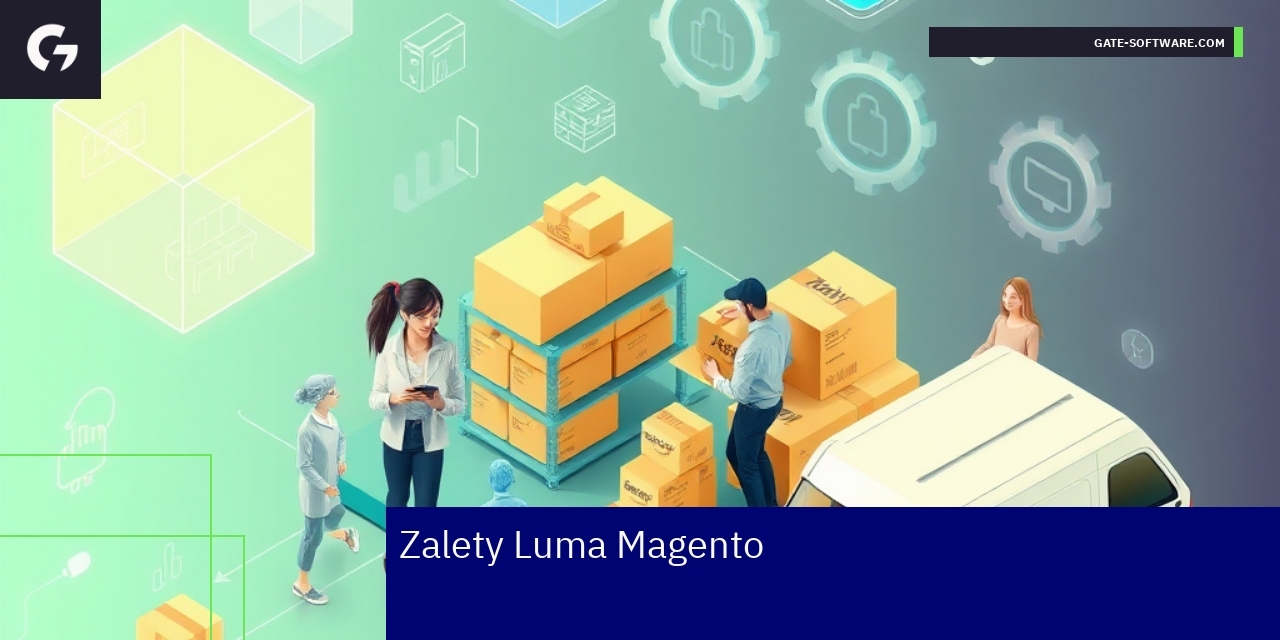 Schemat przedstawiający cechy motywu Luma Magento