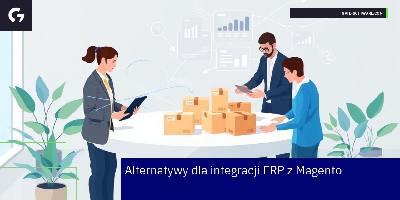 Schemat integracji ERP z Magento i alternatywy