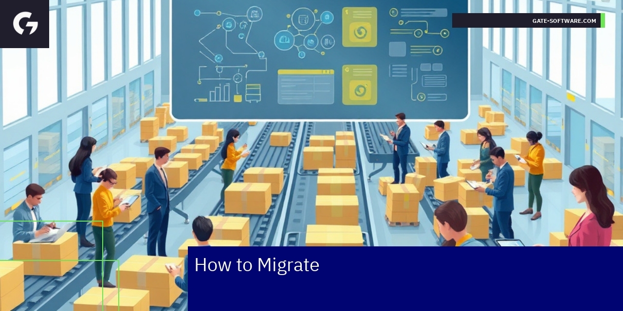 Diagram showing migration stages and validation checks