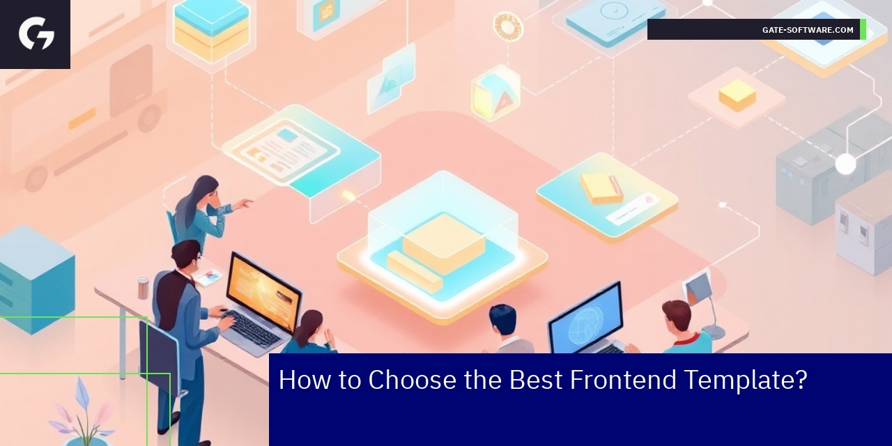 Checklist and icons representing template selection steps