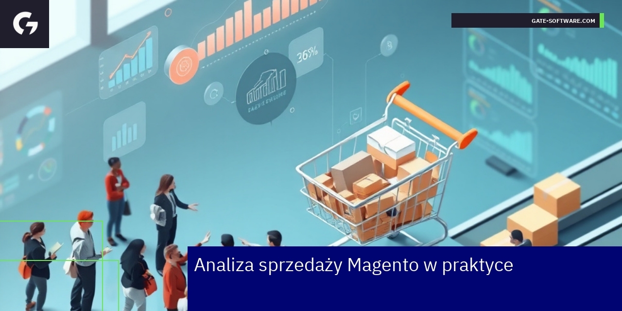 Wykresy i dane analityczne platformy Magento