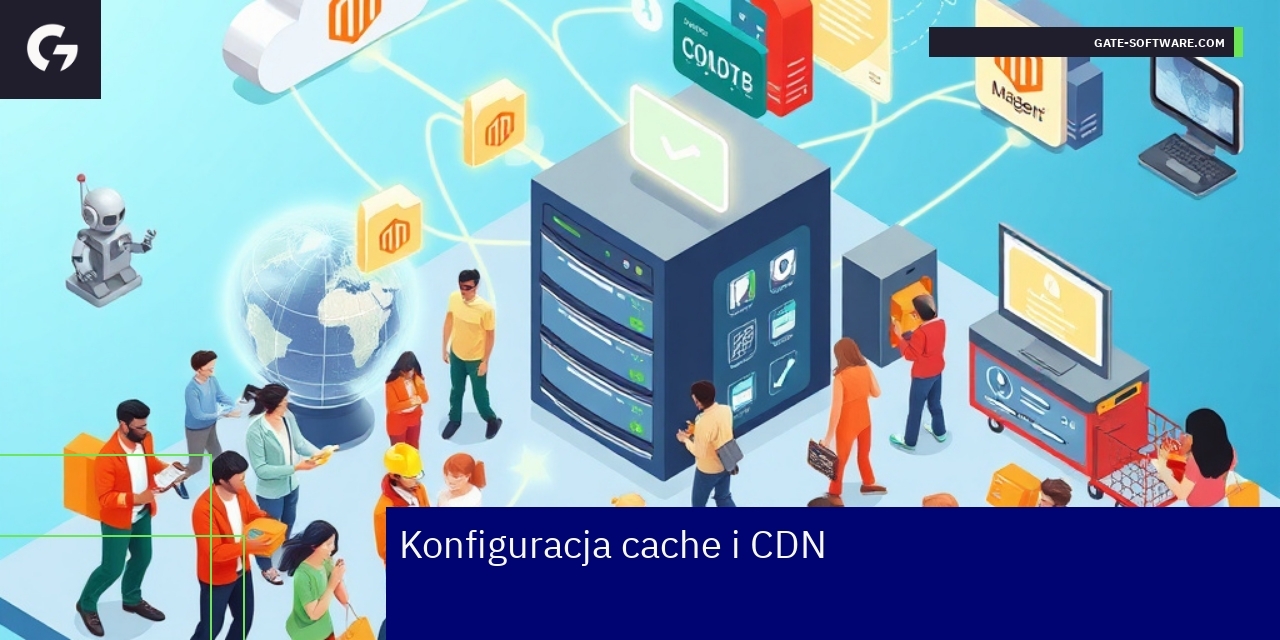Schemat konfiguracji cache i CDN dla Magento