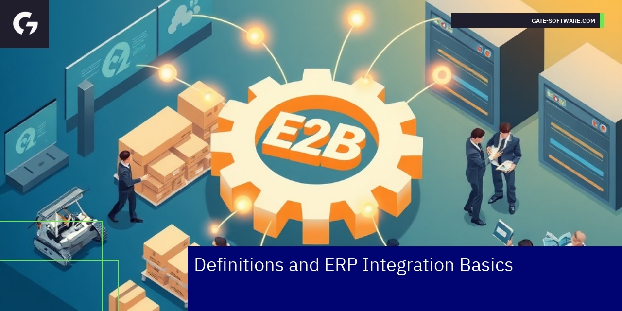 ERP and Magento Integration Overview Diagram showing ERP and Magento system connection