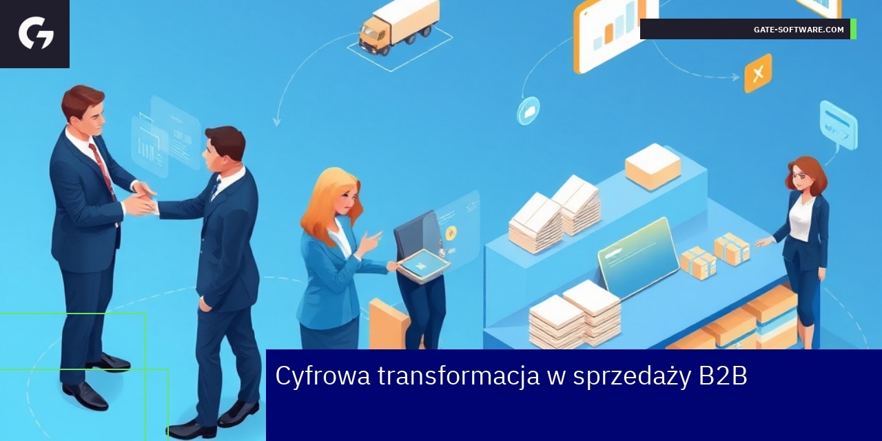 Schemat cyfrowej transformacji w sprzedaży B2B