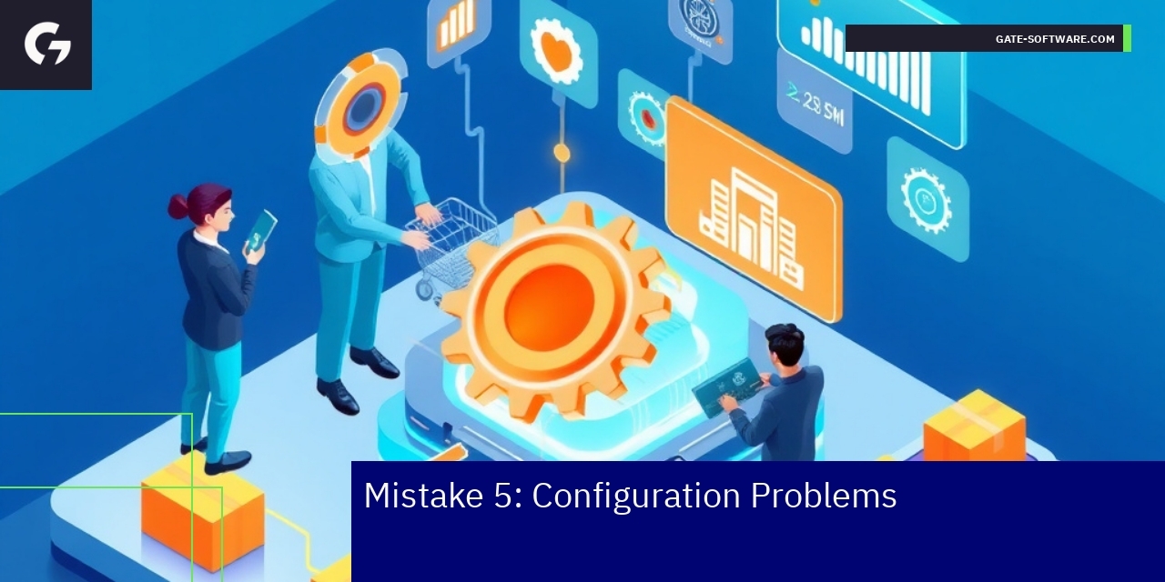 Diagram showing Magento 2 configuration problems and fixes