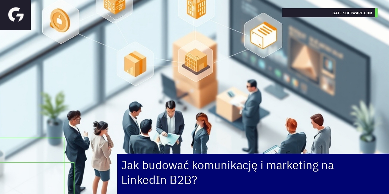 Schemat komunikacji marketingowej i integracji platform B2B
