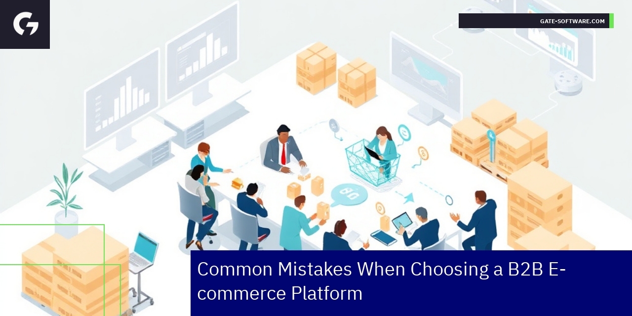 Diagram showing common errors in B2B platform selection