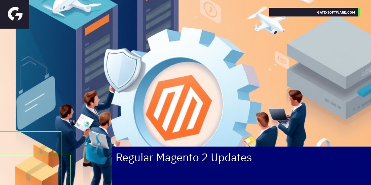 Illustration of Magento 2 update steps and security