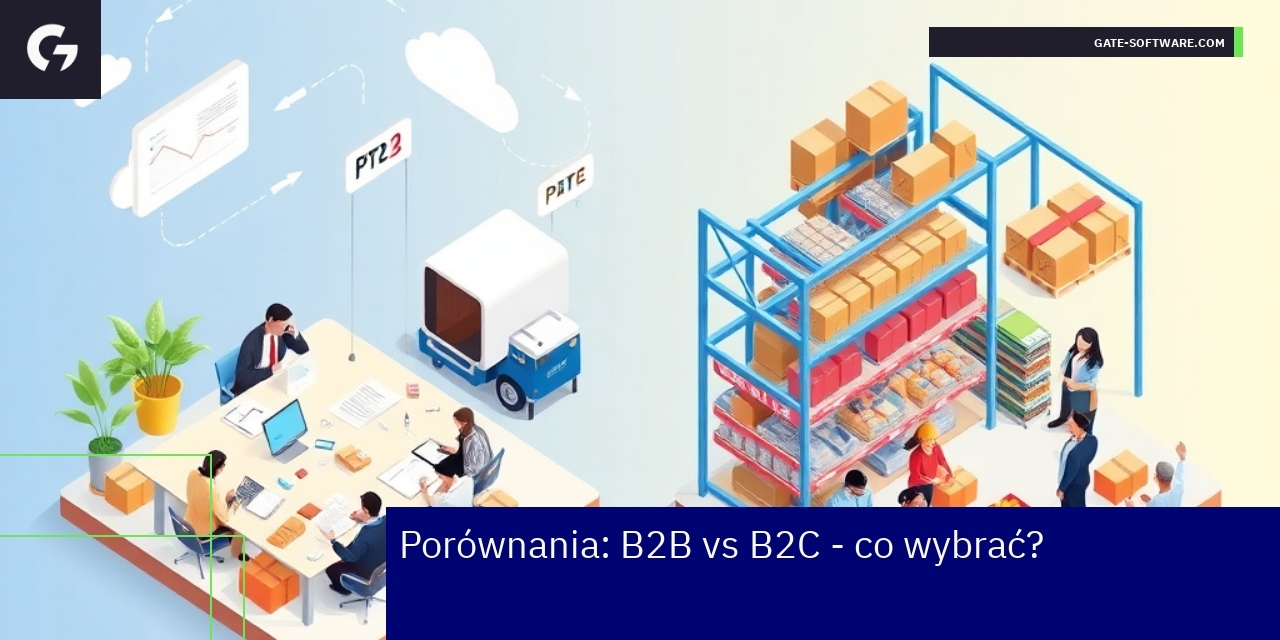 Porównanie modeli biznesowych B2B i B2C Schemat różnic między B2B a B2C w e-commerce