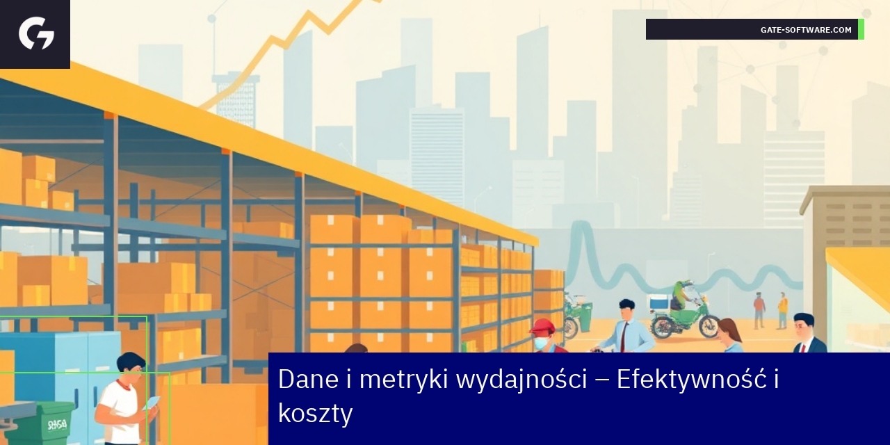 Wykresy i dane dotyczące wydajności i kosztów