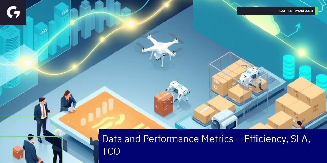 Graph showing B2B project metrics and uptime SLA