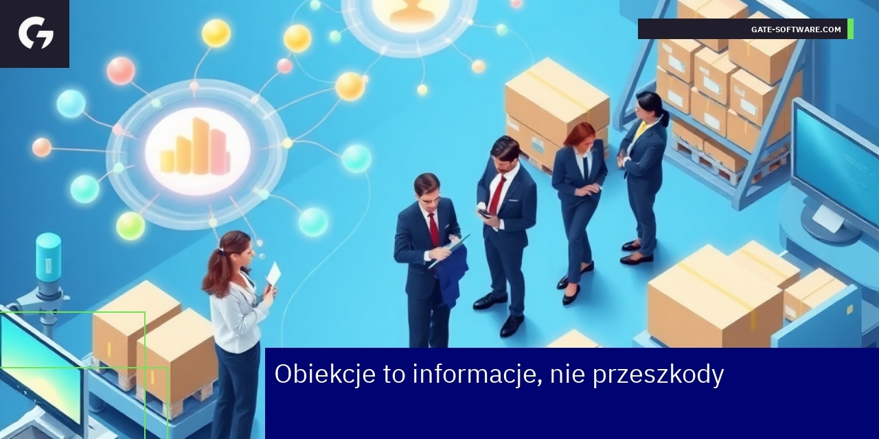 Diagram przedstawiający obiekcje i sprzedaż B2B