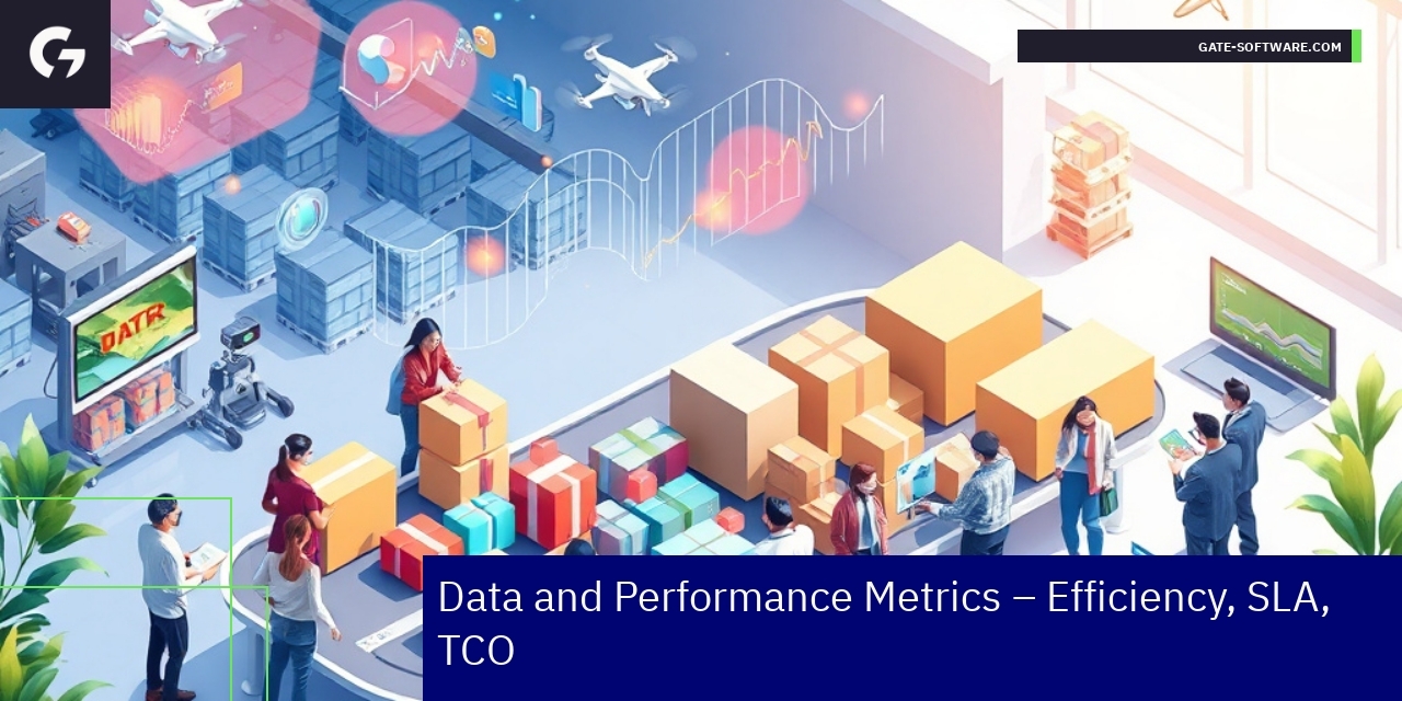 Graphs and charts of software performance metrics