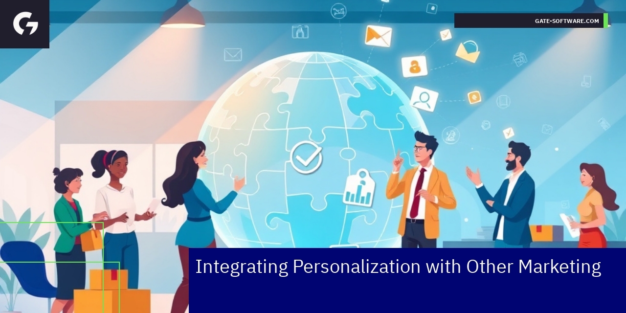 Marketing integration and personalization strategy infographic