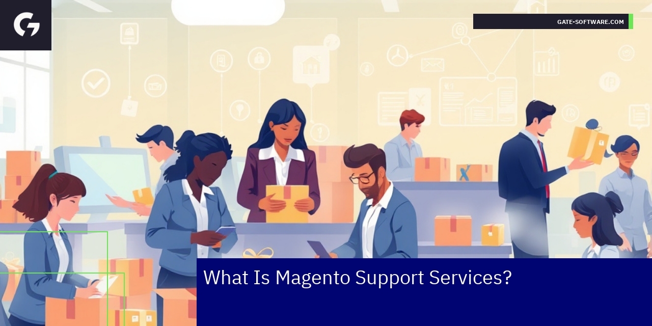 Diagram illustrating Magento support service functions