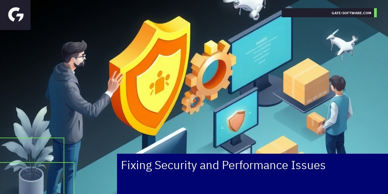 Magento 2 Security and Performance Solutions Magento 2 platform with security and performance icons