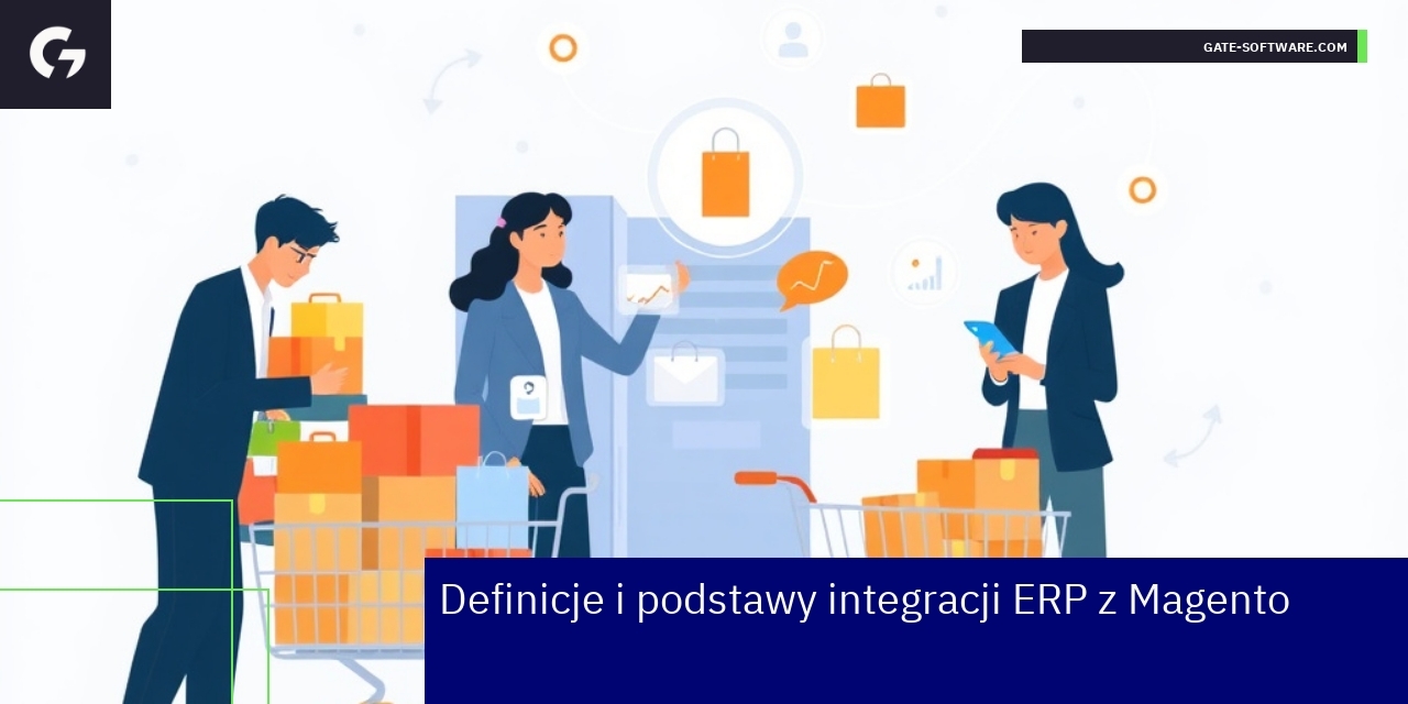 Schemat integracji systemów ERP z Magento B2B