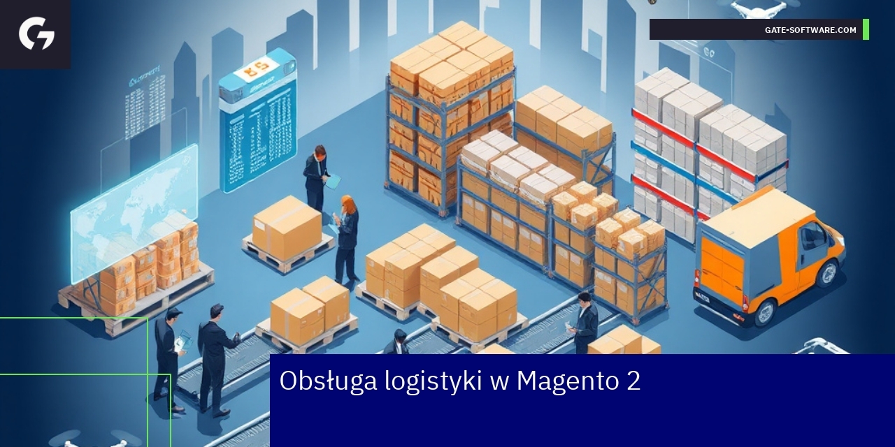 Obsługa logistyki i funkcje Magento B2B Schemat integracji i zarządzania logistyką Magento