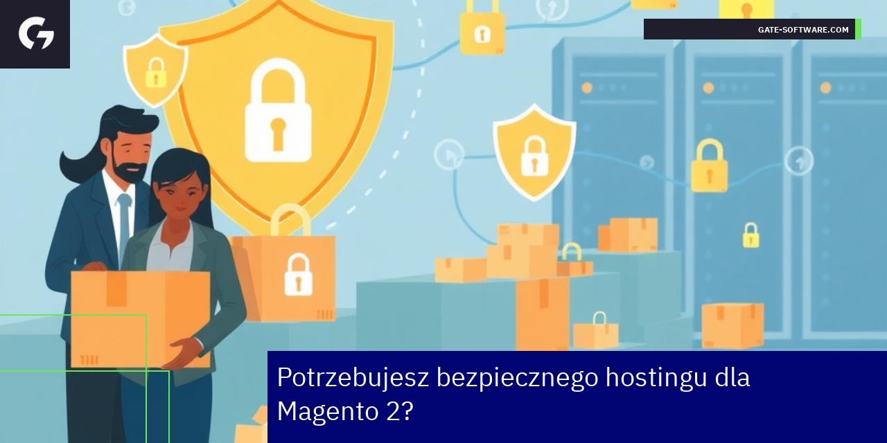 Serwer, zabezpieczenia i sklep Magento 2 na ekranie