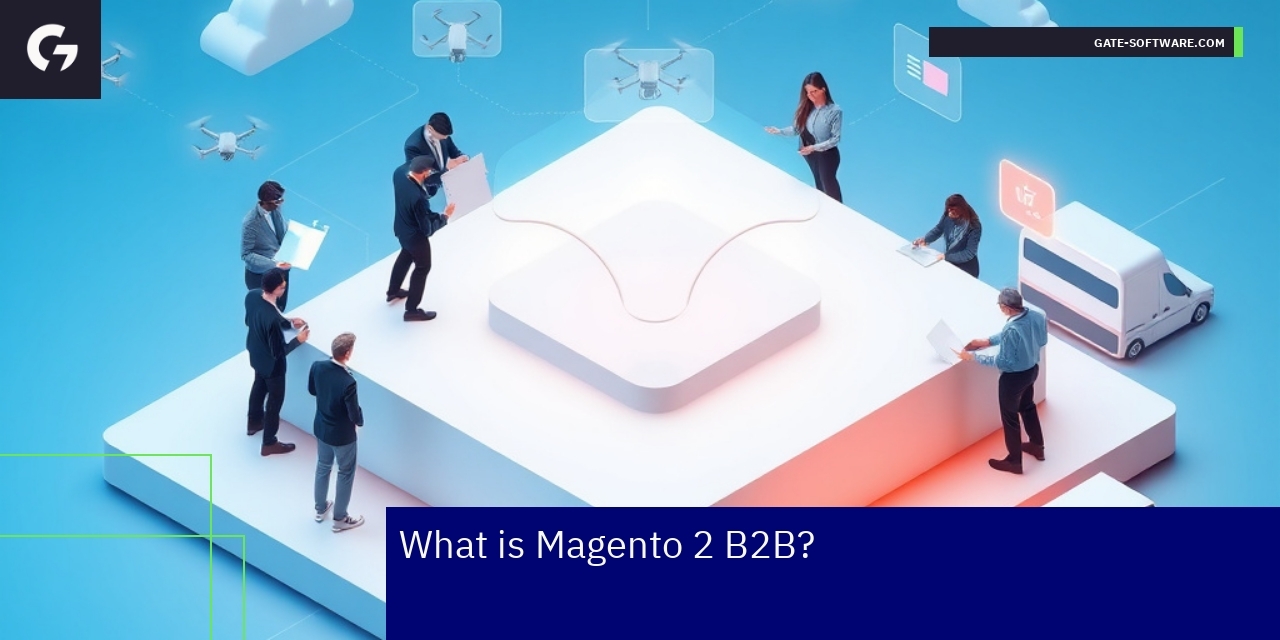 Graph illustrating Magento 2 B2B platform features