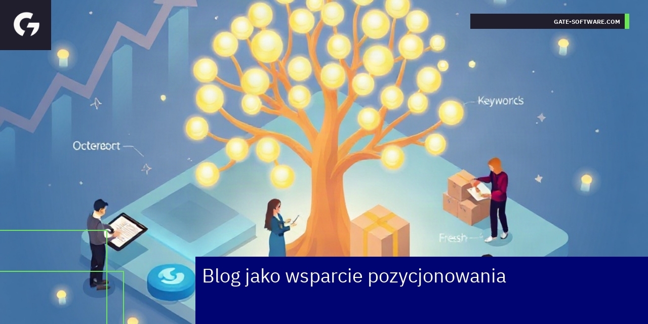 Blog jako narzędzie skutecznego SEO Ilustracja bloga wspierającego pozycjonowanie strony